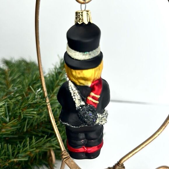 Vintage PIER 1 Blown Mercury Glass Chimney Sweep Christmas Ornament - Picture 2 of 9